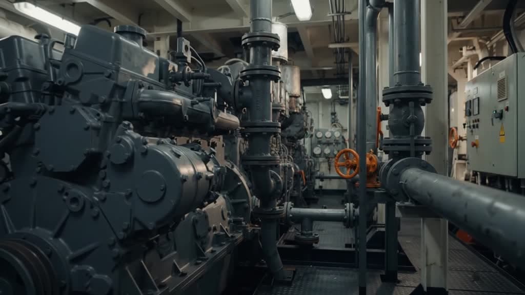 Refurbished marine diesel engine and equipment