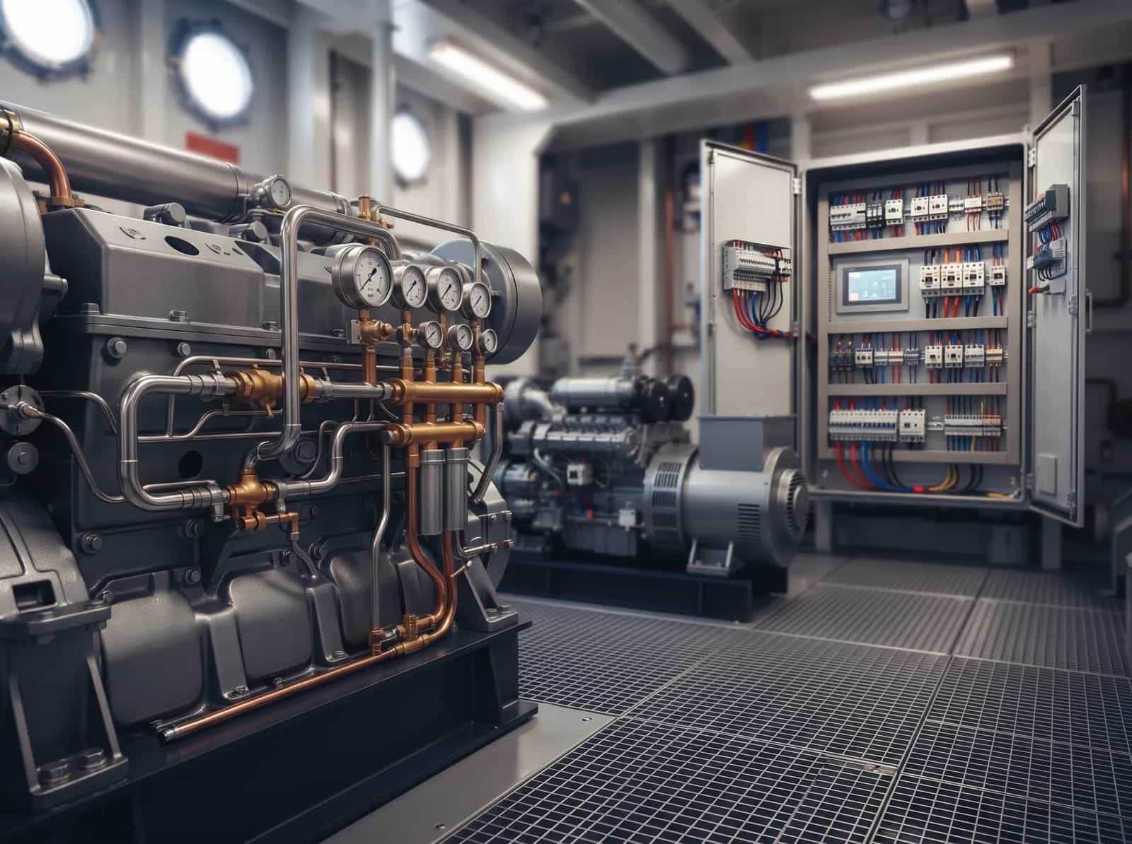 Marine engines, generators and equipment